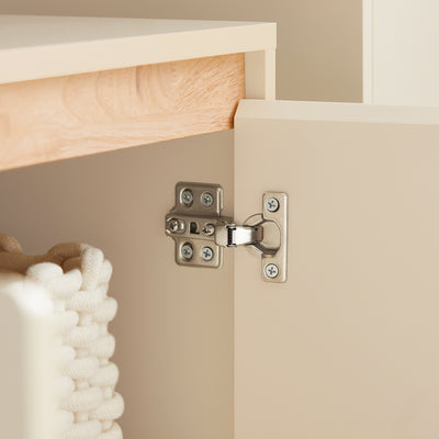 SoBuy BZR78-MI Meuble sous-Lavabo, Meuble sous Vasque, Meuble Salle de Bain avec 2 Étages et 2 Portes