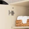 SoBuy BZR80-MI Meuble Colonne de Salle de Bain, Armoire Haute, Placard de Rangement avec 1 Compartiment Ouvert, 1 Tiroir et 2 Portes