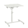 SoBuy FBT07N6-W Table de Lit Canapé Table Roulante avec 2 plateaux inclinables – Blanc