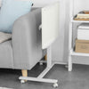 SoBuy FBT07N6-W Table de Lit Canapé Table Roulante avec 2 plateaux inclinables – Blanc