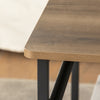 SoBuy FBT107-PF Table Basse avec 2 Tiroirs en Tissu Table d'appoint Table TV Table de Salon Bouts de canapé Style Industriel