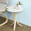 SoBuy FBT29-W Guéridon Table d'appoint ronde 3 pieds Bouts de canapé