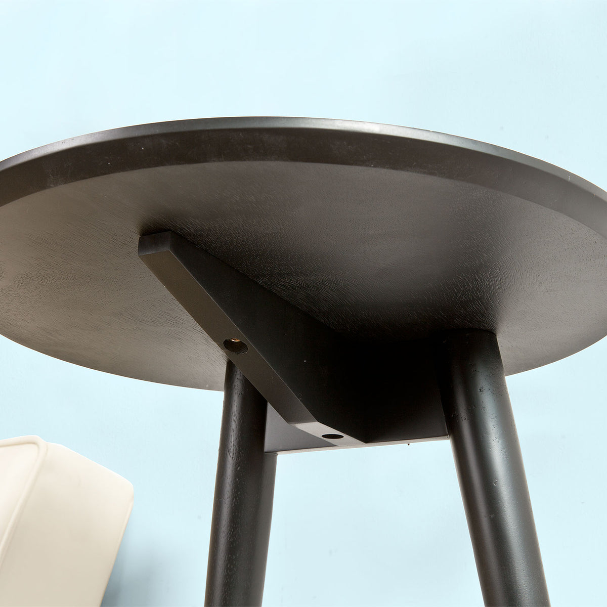 SoBuy FBT39-BR Masă Laterală Design Măsuță de Cafea Rotundă, 2 blaturi, 3 picioare
