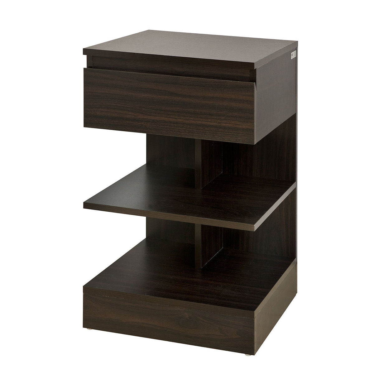 SoBuy FBT49-BR Table de chevet Table d’appoint Bout de Canapé avec 2 étagères de rangemen