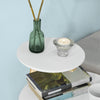 SoBuy FBT53-WN Table Basse Design Table d'Appoint Ronde Table Café, 2 plateaux, 3 pieds