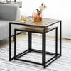 SoBuy FBT76-N Set de 2 Tables Basses Gigognes Table café Table d'Appoint Table Basse de Salon