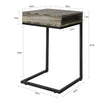 SoBuy FBT81-N Măsuță laterală modernă, Măsuță de cafea pentru living, Capăt de canapea pentru cafea