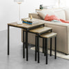 SoBuy FBT84-N Lot de 3 Tables Basses Gigognes, Tables d'appoint Empilables, Style Industriel