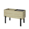 SoBuy FBT88-N Bout de Canapé Table Basse Table de Chevet Coffre avec 3 Compartiments