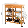 SoBuy FKW06-N Cărucior de Bucătărie Rulant, Mobilier de Depozitare Bucătărie, Kitchen Trolley