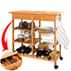 SoBuy FKW06-N Cărucior de Bucătărie Rulant, Mobilier de Depozitare Bucătărie, Kitchen Trolley