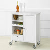 SoBuy FKW104-W Desserte Roulante Meuble de Rangement à roulettes
