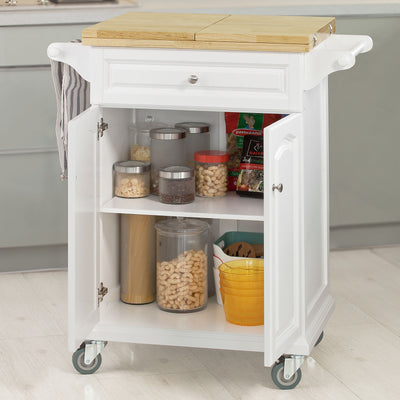 SoBuy FKW36-WN Table roulante Meuble de Rangement pour Cuisine Chariot de Cuisine de Service