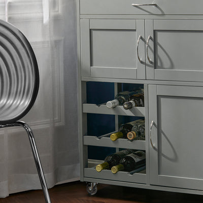 SoBuy FKW45-HG Cărucior de bucătărie rulant, Mobilier dulap de depozitare bucătărie pe roți