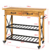 SoBuy FKW57-N Masă consolă Cărucior de servire Bar de rulare FKW57-N SoBuy