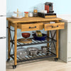 SoBuy FKW57-N Masă consolă Cărucior de servire Bar de rulare FKW57-N SoBuy