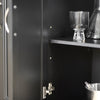 SoBuy Căruciorul de bucătărie Flane de lucru Copie bucătărie conectabilă și extensibilă Black FKW71-SCH