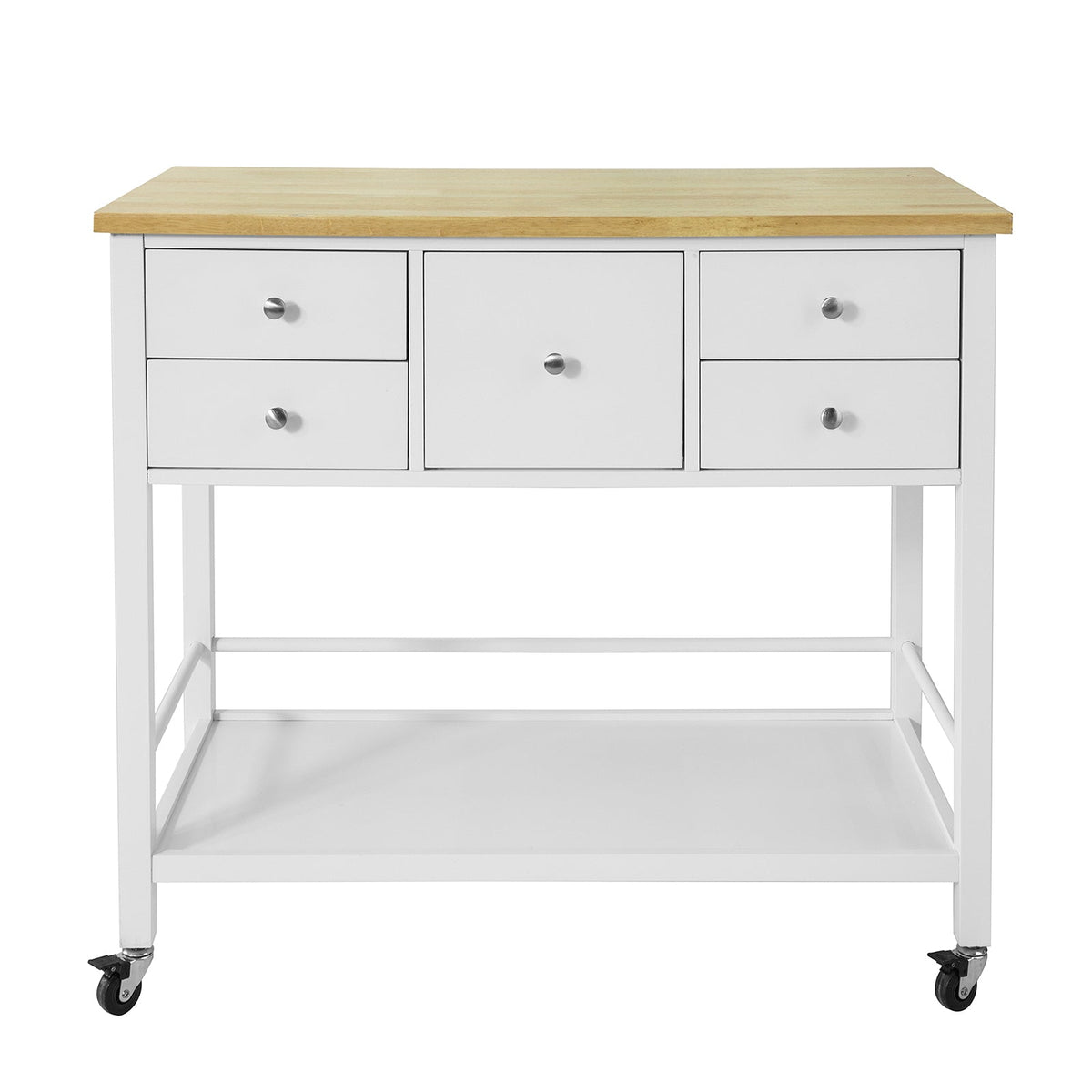 SoBuy FKW80-WN Desserte de Cuisine à roulettes Chariot de Cuisine de Service Table Roulante