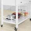 SoBuy FKW80-WN Desserte de Cuisine à roulettes Chariot de Cuisine de Service Table Roulante