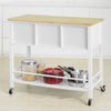SoBuy FKW80-WN Desserte de Cuisine à roulettes Chariot de Cuisine de Service Table Roulante