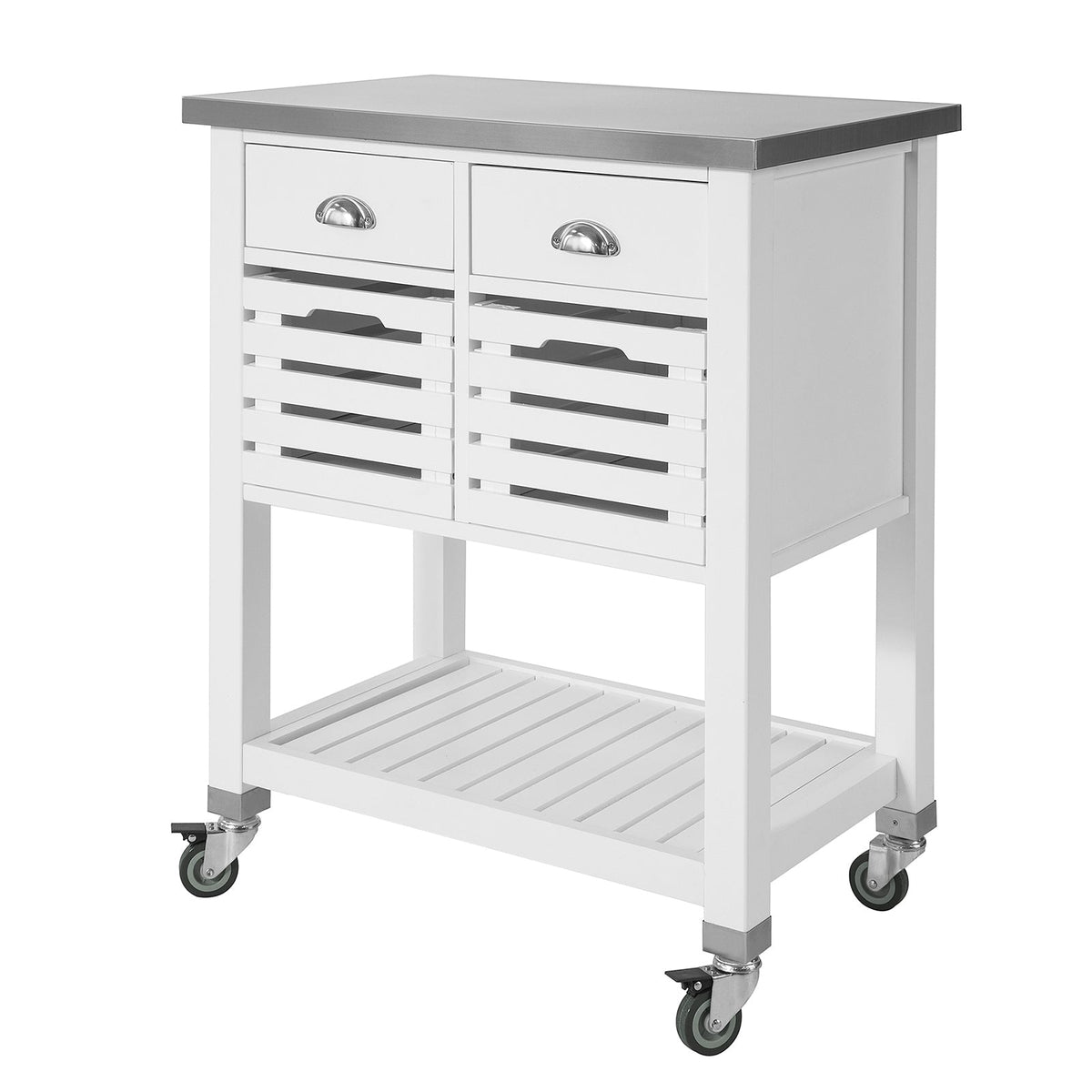 SoBuy FKW83-W Desserte à roulettes Armoire de Rangement Cuisine Desserte de Cuisine