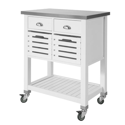 SoBuy FKW83-W Desserte à roulettes Armoire de Rangement Cuisine Desserte de Cuisine