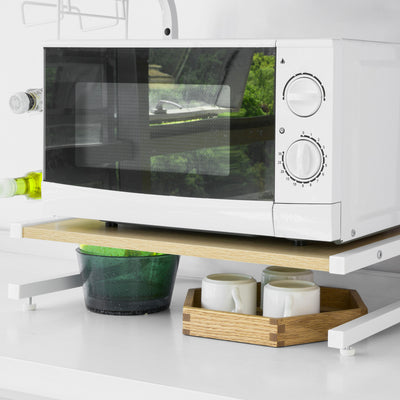 SoBuy FRG092-N Etajeră de bucătărie pentru cuptorul cu microunde Mini-etajeră Cuptor cu microunde