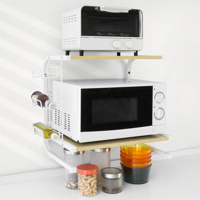 SoBuy FRG092-N Etajeră de bucătărie pentru cuptorul cu microunde Mini-etajeră Cuptor cu microunde