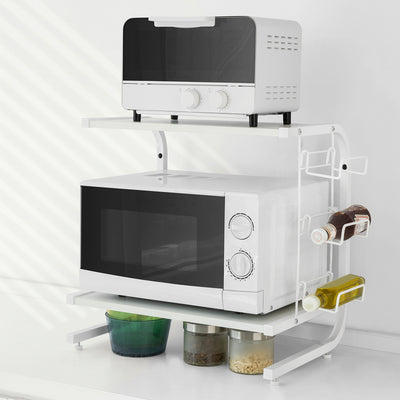 SoBuy FRG092-W Etajeră pentru cuptorul cu microunde Mini-raft cuptor cu microunde