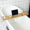 SoBuy FRG104-L-N Pont de Baignoire en Bambou Porte Savon et Gel Douche Serviteur de Baignoire