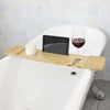 SoBuy FRG104-N Pont de Baignoire en Bambou, Porte savon et gel douche