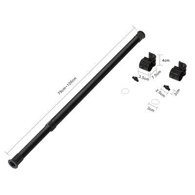 SoBuy FRG109-P01 Bară telescopică pentru cuier, tijă pentru haine, bară transversală extensibilă