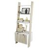 SoBuy FRG110-WN Bibliotecă Raft de Depozitare cu 4 Polițe și 1 Dulap, Modern
