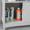 SoBuy FRG128-HG Dulap sub chiuvetă Mobilier de baie lavoar-Gri deschis