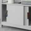 SoBuy FRG128-HG Dulap sub chiuvetă Mobilier de baie lavoar-Gri deschis