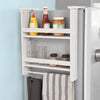 SoBuy Rafturi angolare pentru bucătărie de depozitare a spațiului de perete pentru a atârna alb FRG149-W