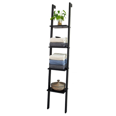 SoBuy FRG15-SCH  Étagère murale style échelle, Étagère échelle 4 niveaux