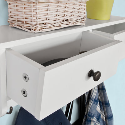 SoBuy FRG178-W Cuier cu raft de perete