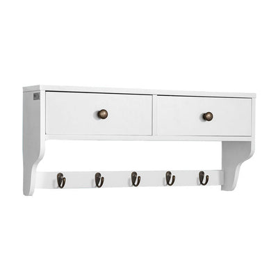 SoBuy FRG178-W Portemanteau Étagère murale