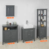 SoBuy FRG205-DG Meuble Colonne de Salle de Bain Armoire Toilette Haute