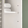 SoBuy FRG236-W Dulap Coloană Baie, Șifonier Înalt de Depozitare cu 2 Uși, 1 Sertar și Nișă Deschisă, Mobilier de Depozitare pentru Baie, WC, SDB, Toaletă sau Bucătărie 32x170x30cm