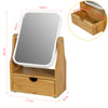SoBuy FRG245-N Miroir de Table Miroir de Maquillage Coiffeuse en bois Miroir pivotant