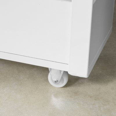 SoBuy FRG270-W Dulap de depozitare pentru baie Suport hârtie igienică Mobilier WC