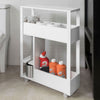 SoBuy FRG270-W Dulap de depozitare pentru baie Suport hârtie igienică Mobilier WC