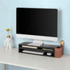 SoBuy FRG278-Sch Réhausseur d'écran Support de Moniteur Ergonomique Support pour Écran d'ordinateur Universal en Bois