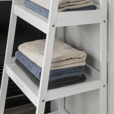 SoBuy FRG279-W Raft de Depozitare Stil Scară Dulap Colonial Baie Intrare