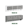 SoBuy FRG282-HG Cuier de Perete cu 5 Cârlige și 3 Coșuri - Cuier de Perete din Lemn, Mobilier Hol cu Etajeră - Dulap Suspendat pentru Dormitor, Living, Baie - Gri 100x20x30cm