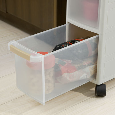SoBuy FRG41-K-W Chariot de stockage,Étagère Armoire de cuisine salle de bain