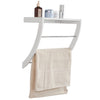SoBuy FRG47-W Suport prosop de perete cu 1 raft și 3 bare