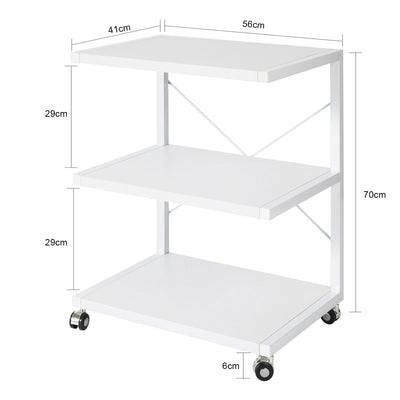 SoBuy FRG81-W Chariot Étagère Roulante Bout de Canapé Étagère Cuisine